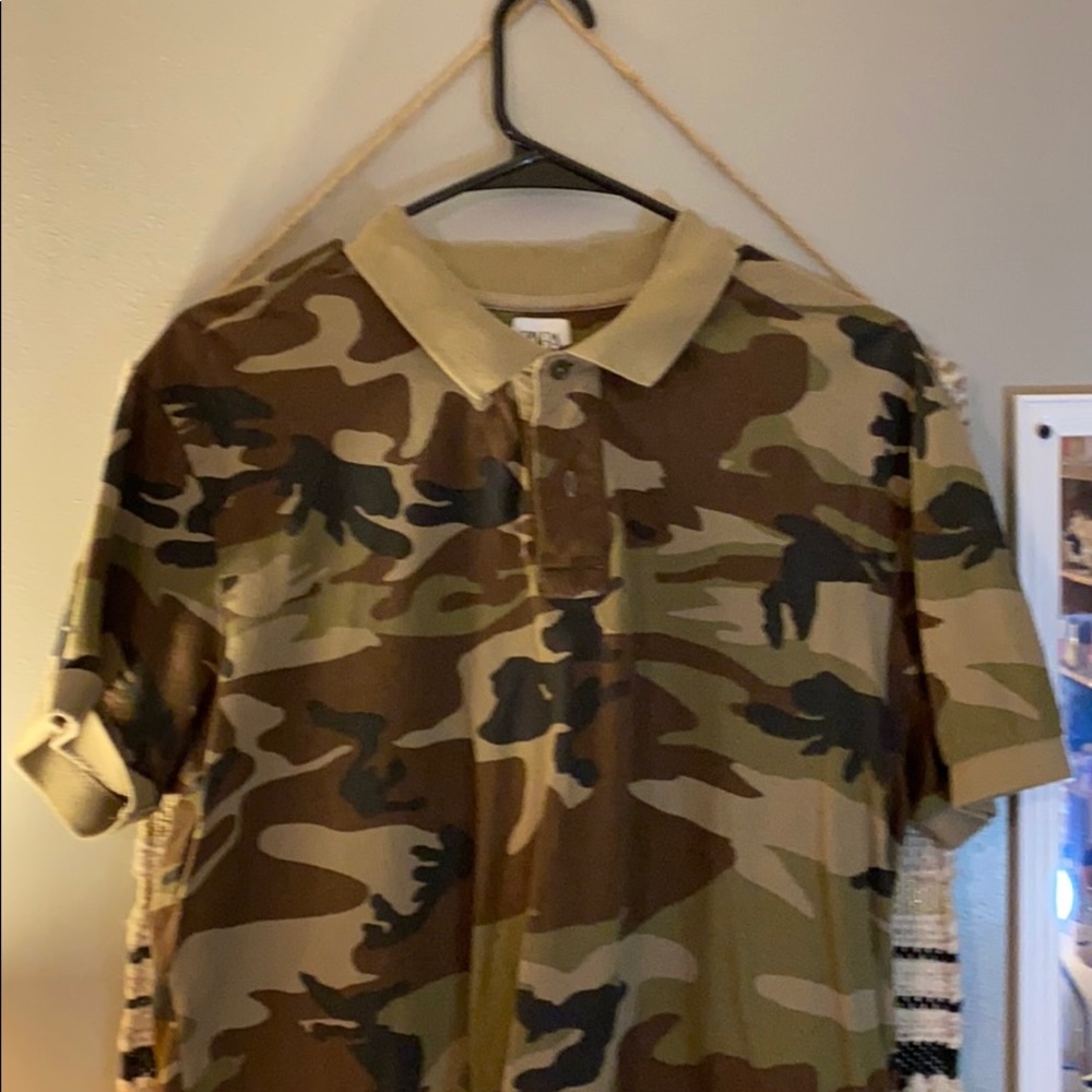 Zara size large camo polo